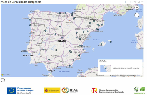 El IDAE Publica El Mapa De Comunidades Energéticas Con Los Primeros 43 Proyecto
