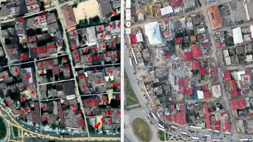 Bakanlık Deprem Bölgesinde Uydu Ve İha'larla Hasar Tespiti Yapıyor