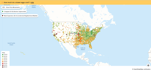 This Map Shows Eggs Prices Across The US