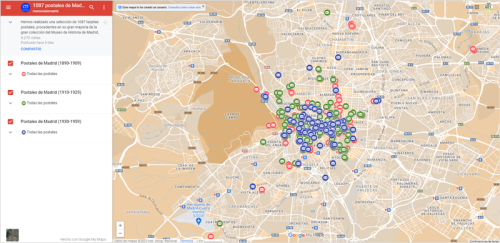 Un Mapa Virtual Con Postales Históricas Geolocalizadas Permite Ver La Evolución De La Ciudad De Madrid