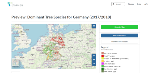 National Forest Maps Of Germany Based On Current Satellite Imagery And Terrestrial Data