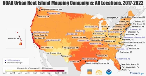 Oklahoma City Chosen For NOAA's Urban Heat Island Mapping Campaign