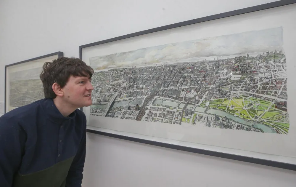 A NEW ‘Bird’s Eye View’ Map Of Glasgow Has Been Created By A City Artist – Almost 160 Years After The Original Caused A Sensation.