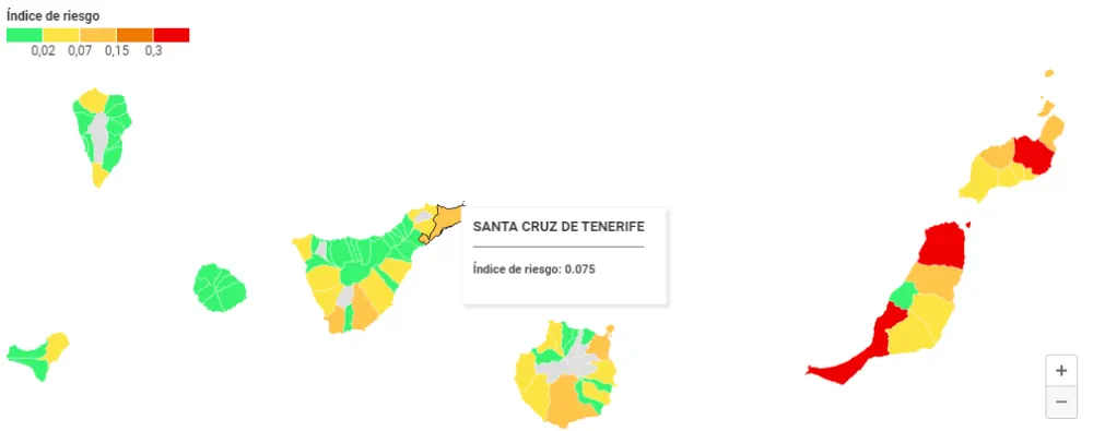 El Primer Mapa De Riesgos Climáticos En Canarias Detalla Qué Municipios Sufrirán Más Los Efectos Del Calentamiento Global