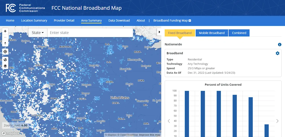 FCC Updates National Broadband Map To Resolve 4M Challenges