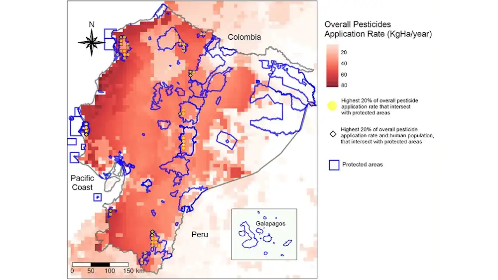 Mapping Intersections Of Pesticides, Protected Areas, And People