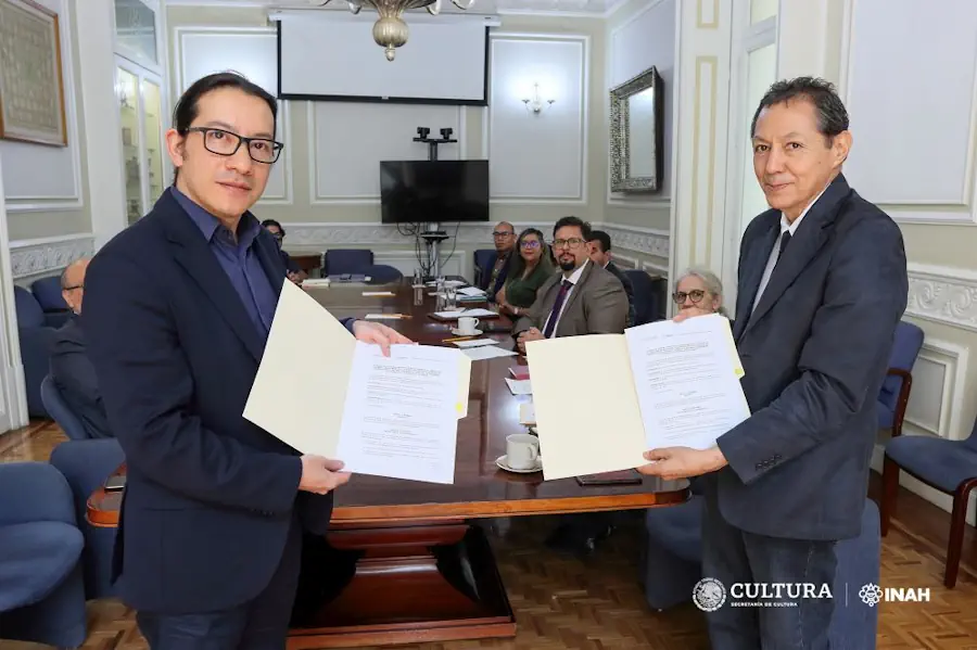 El INAH Y El Instituto Nacional Del Patrimonio Cultural De Ecuador Signan Convenio De Colaboración