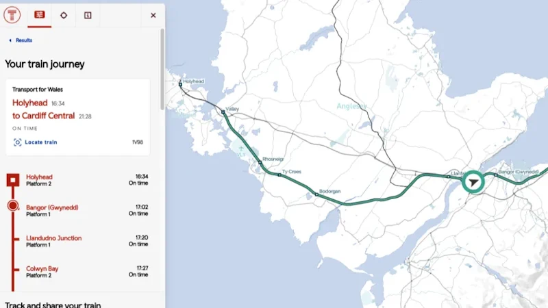 Transport For Wales Launches New Live Map That Shows Passengers Where Their Train Is