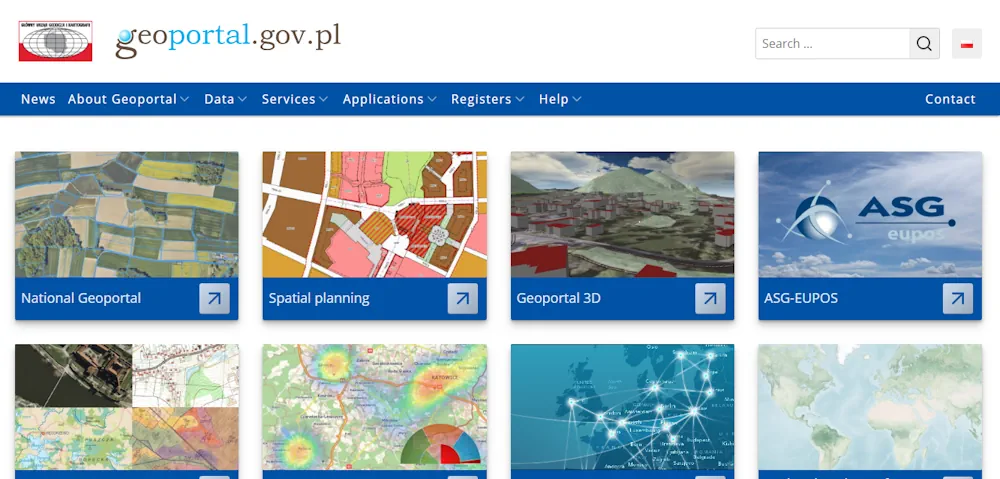Nowa Strona Internetowa Serwisu Geoportal.Gov