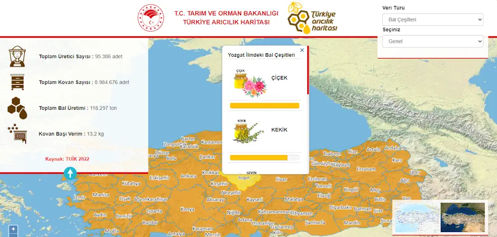 Türkiye Arıcılık Haritası Güncellendi