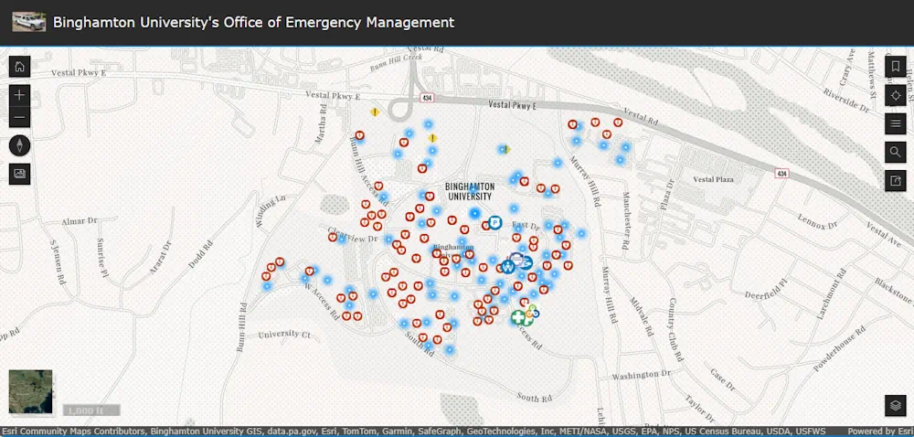 Binghamton Graduate Student Creates Public Safety Maps To Help Campus Community_webmap