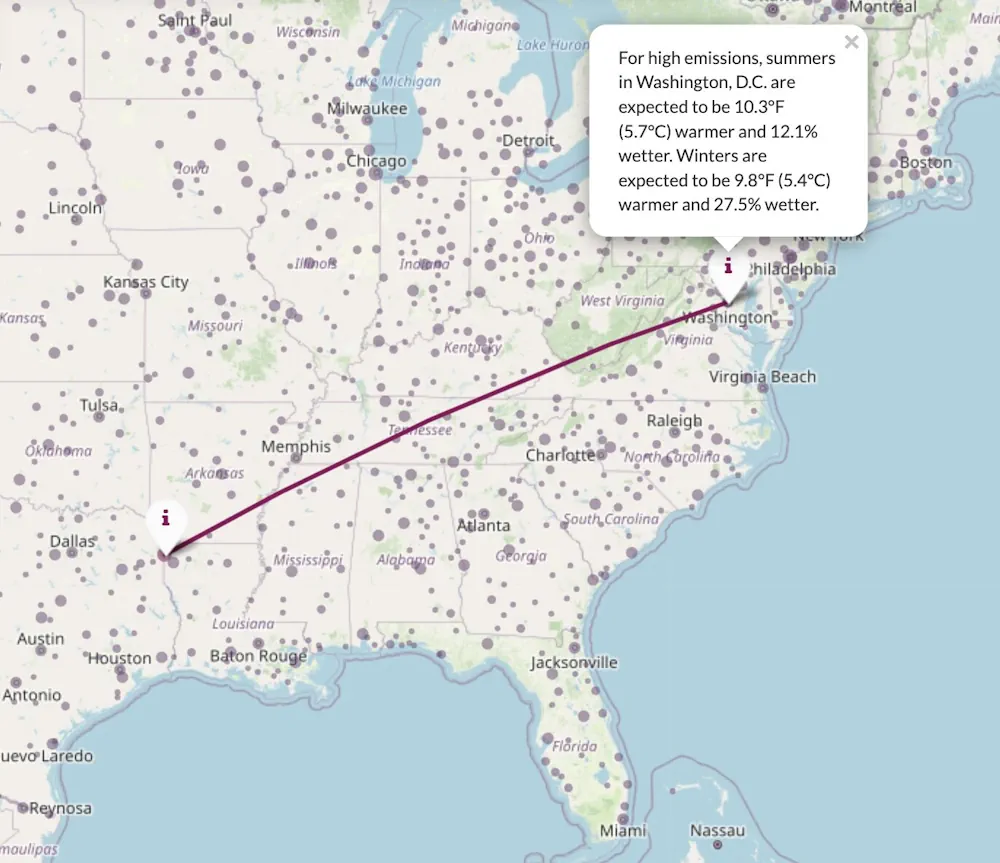 Interactive Map Shows Future Climate Of Your City Based On Emissions Scenarios